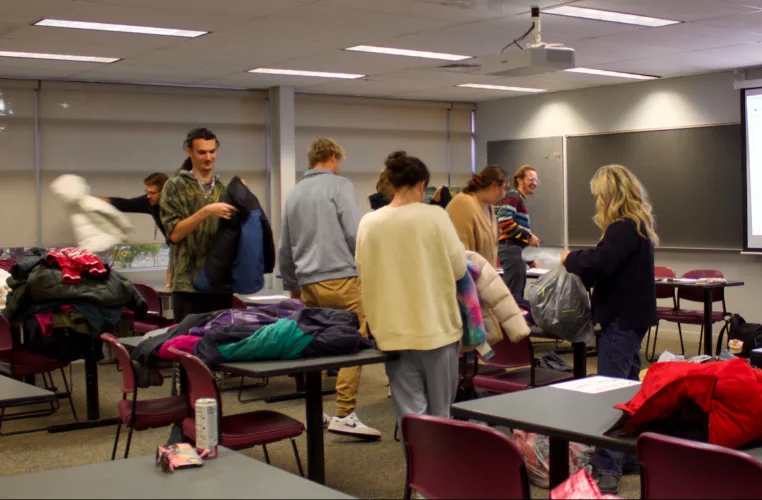 Bay College/LSSU Business Professionals of America host the 12th annual Warm Coats for Warm Hearts campaign